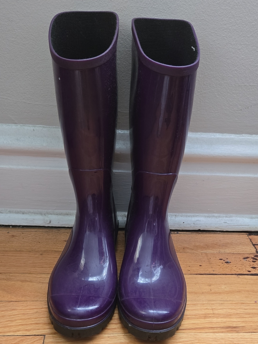 Columbia Shiny Purple Knee-High Rain Boots